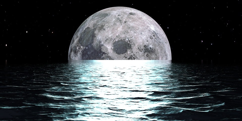 maan in water